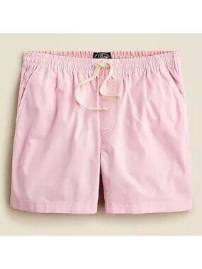 J. Crew 6" Dock Shorts Frosty Lavender Pink Elastic Drawstring Mens Sz XL $70